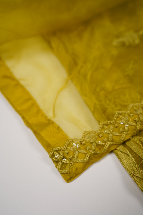 Tehwar v3- Luxury Organza Outfit with Gharara-Ready to Wear - D9