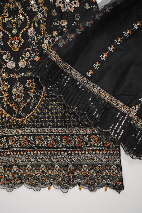 Tehwar - Luxury Organza Outfit - Festive Collection with Gharara - Ready to Wear - V5 - D1 - Eid25 - 01