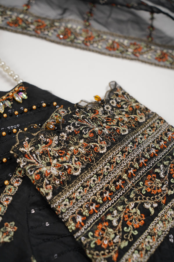 Tehwar - Luxury Organza Outfit - Festive Collection with Gharara - Ready to Wear - V5 - D1 - Eid25 - 01