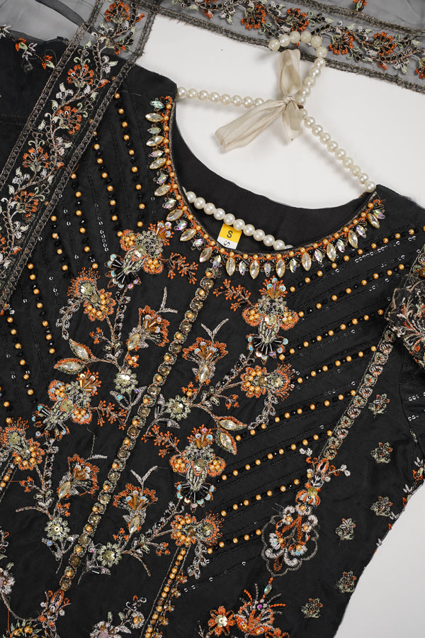 Tehwar - Luxury Organza Outfit - Festive Collection with Gharara - Ready to Wear - V5 - D1 - Eid25 - 01