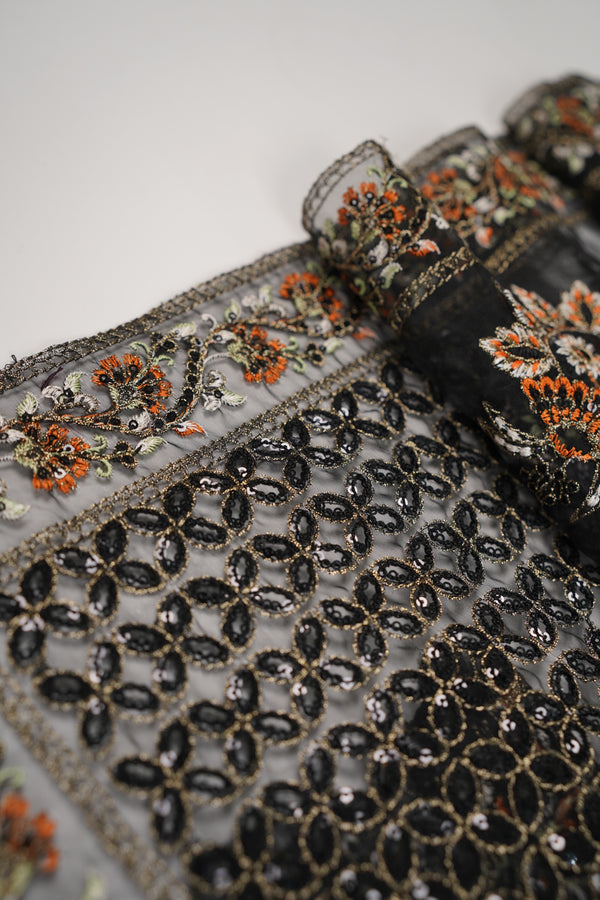 Tehwar - Luxury Organza Outfit - Festive Collection with Gharara - Ready to Wear - V5 - D1 - Eid25 - 01