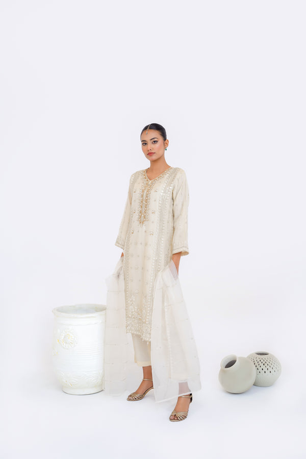 Tehwar - Luxury Organza Outfit - Festive Collection - Ready to Wear - Eid25 - TEHV4D3