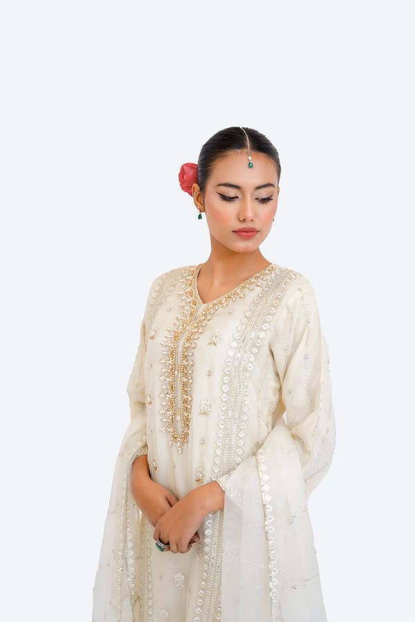 Tehwar - Luxury Organza Outfit - Festive Collection - Ready to Wear - Eid25 - TEHV4D3