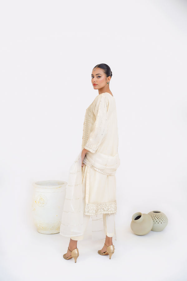Tehwar - Luxury Organza Outfit - Festive Collection - Ready to Wear - Eid25 - TEHV4D3