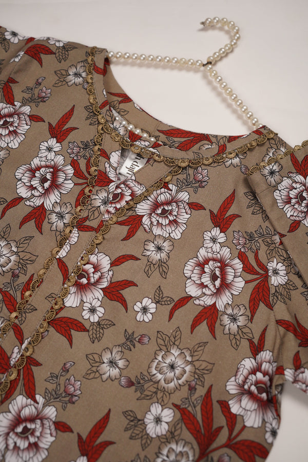 Rozi - Exclusive Khaddar  Shirt And Trouser- Ready to Wear - MC195