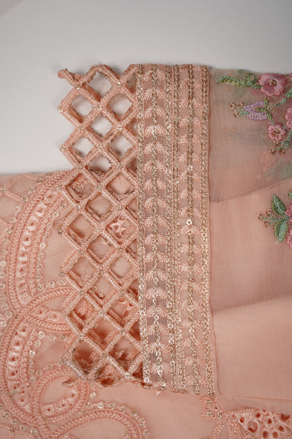Husan e Jahan - Luxury Chiffon Outfit with Chiffon Dupatta - Ready to Wear - HEJ-V4-D5