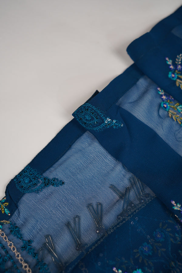 Husan e Jahan - Luxury Chiffon Outfit with Chiffon Dupatta - Ready to Wear - HEJ-V4-D2