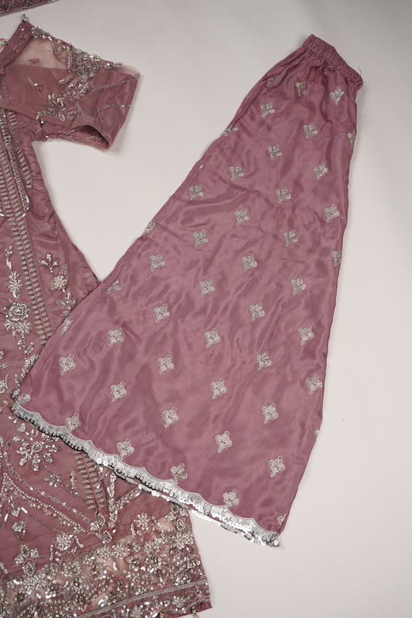 Tehwar - Luxury Organza Festive Collection with Sharara- Ready to Wear - Tehv8d7