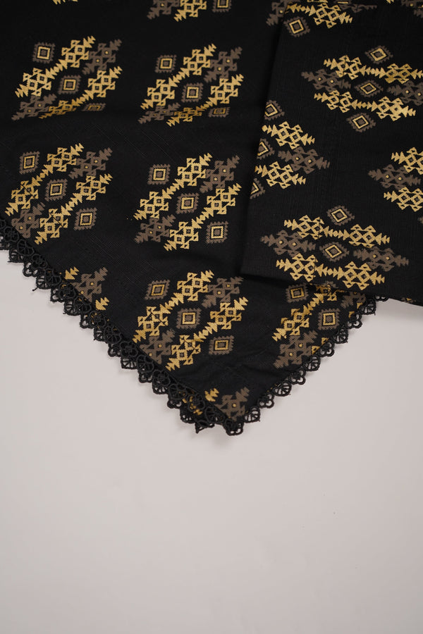 Rozi - Exclusive Khaddar Outfit with Multani Shawl - Ready to Wear - Warm Fabric PD136