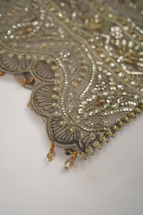 Husan e Jahan - Luxury Chiffon Outfit with Chiffon Dupatta - Ready to Wear - HEJ-V3-D9