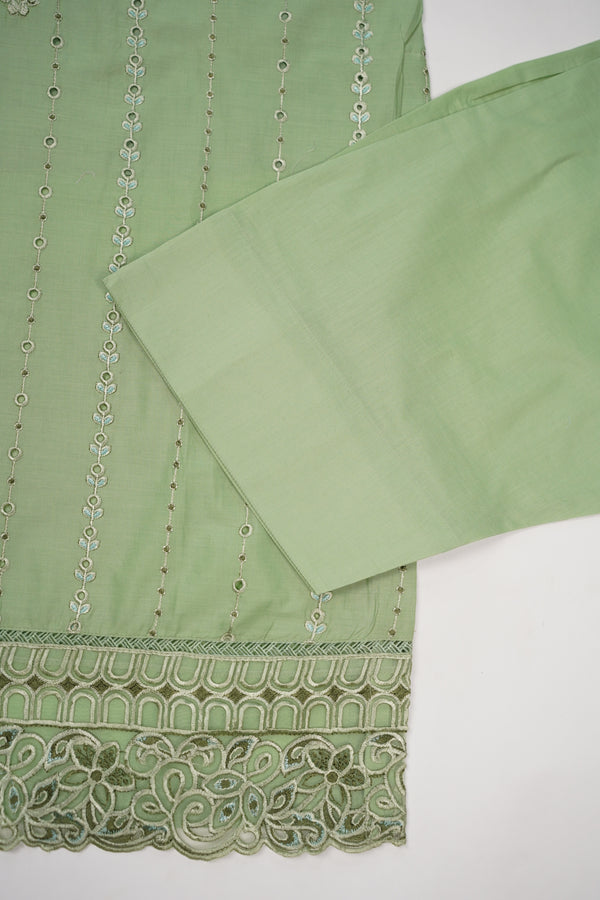 Rozi - Farshi Shalwar - Luxury Cotton Lawn Outfit With Net Dupatta - Ready to Wear PD030