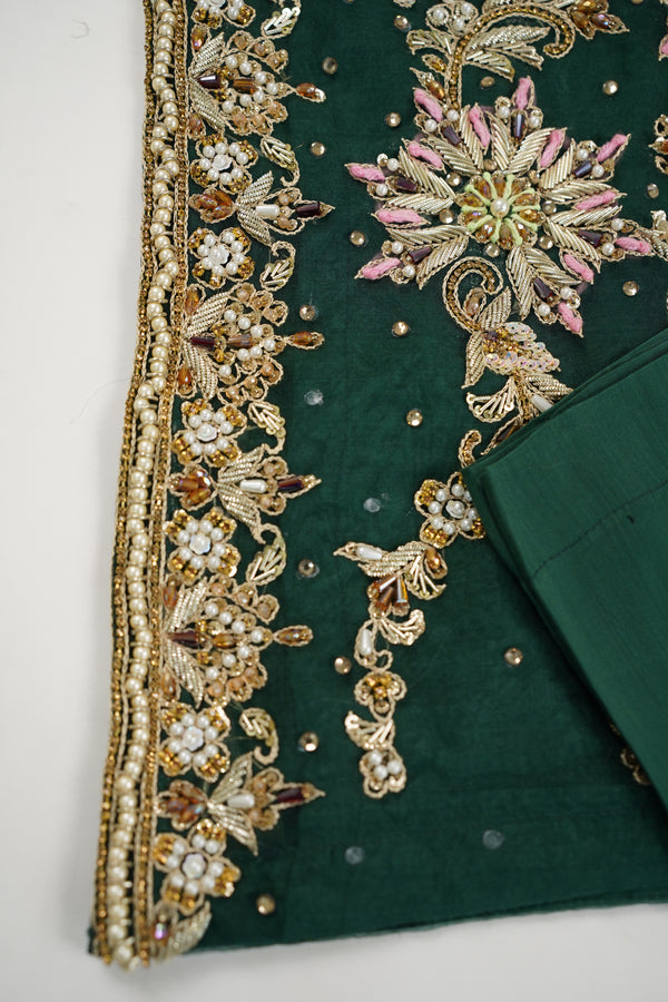 Khaas- Luxury Organza Outfit with Organza Dupatta - Ready to Wear - V1 - 01