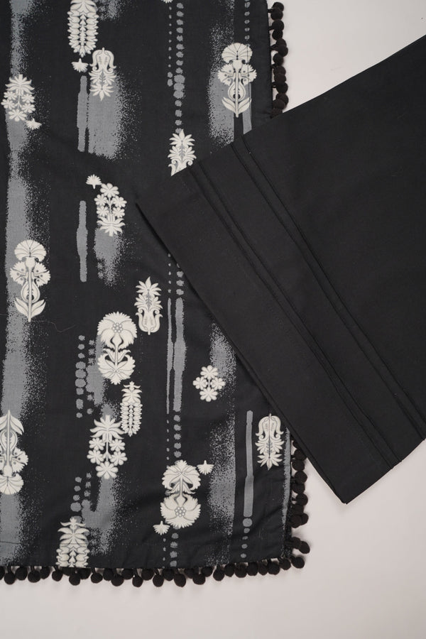 Rozi - Exclusive Khaddar Outfit with  Shawl - Ready to Wear - PD148