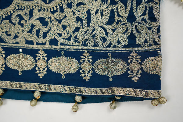 Husan e Jahan - Luxury Chiffon Outfit with Chiffon Dupatta & Gharara - Ready to Wear - V2 - Eid25 - 03