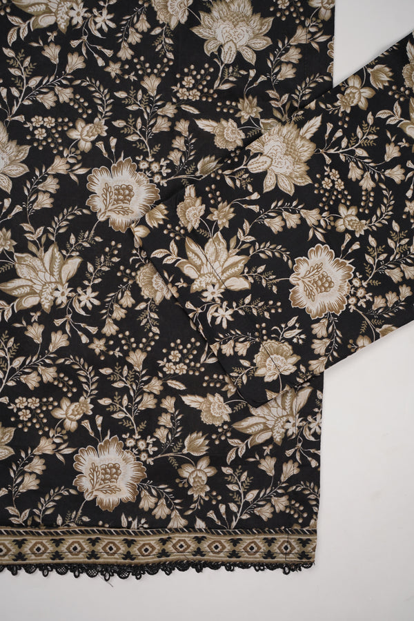 Rozi - Luxury Cotton Lawn Outfit With Voile Dupatta - Ready to Wear PD057