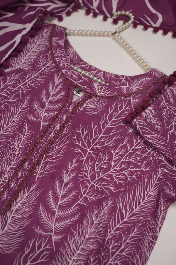 Rozi - Exclusive Khaddar Outfit with  Shawl - Ready to Wear - PD154