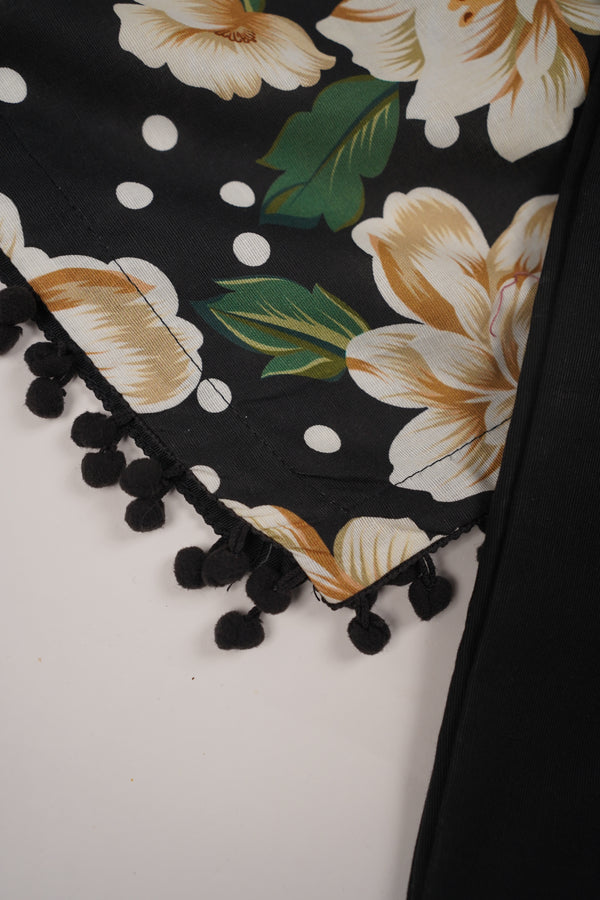 Rozi - Exclusive Khaddar Outfit with  Shawl - Ready to Wear - PD153 Black