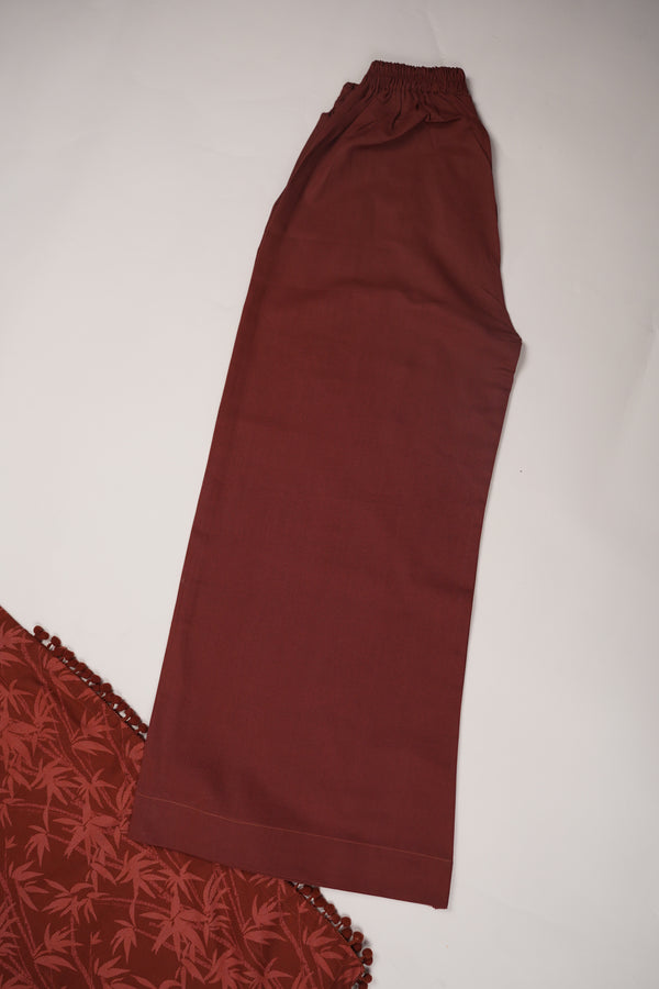 Rozi - Exclusive Khaddar Outfit with  Shawl - Ready to Wear - PD150