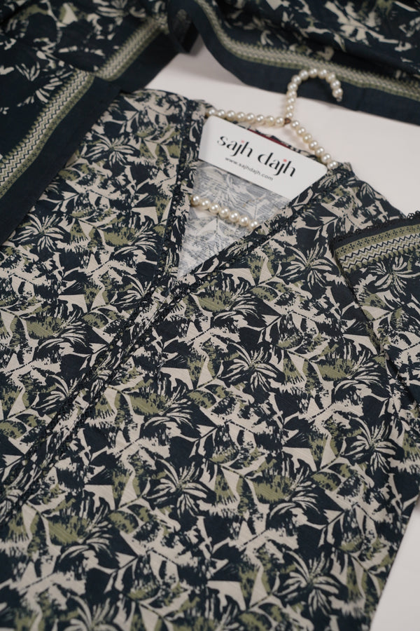 Bin Saeed Originals - Exclusive Khaddar Outfit with  Shawl - Ready to Wear - PD162