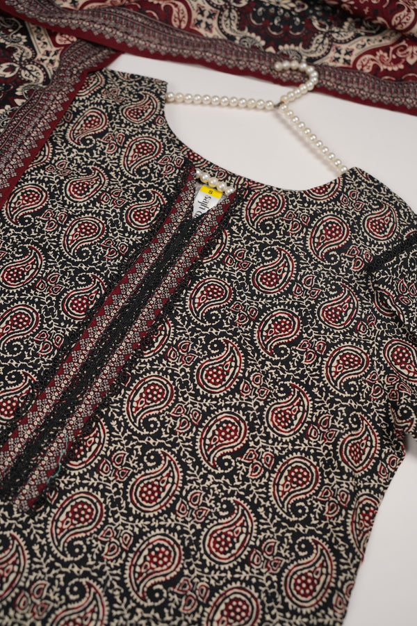 Bin Saeed by SajhDajh - Exclusive Khaddar Outfit with  Shawl - Ready to Wear - PD170