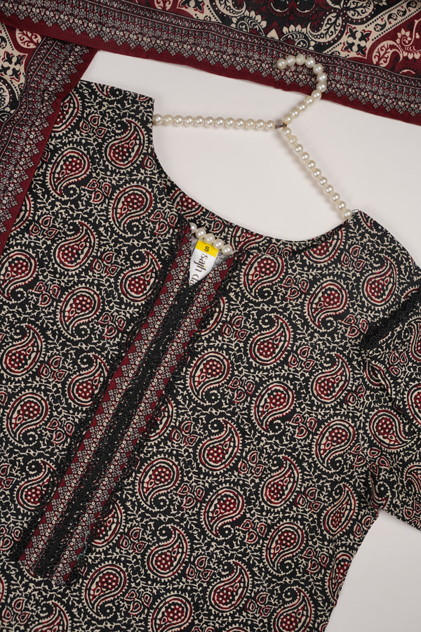 Bin Saeed by SajhDajh - Exclusive Khaddar Outfit with  Shawl - Ready to Wear - PD170