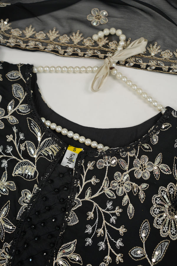 Husan e Jahan - Luxury Chiffon Outfit with Chiffon Dupatta - Ready to Wear - V2 - Eid25 - 05