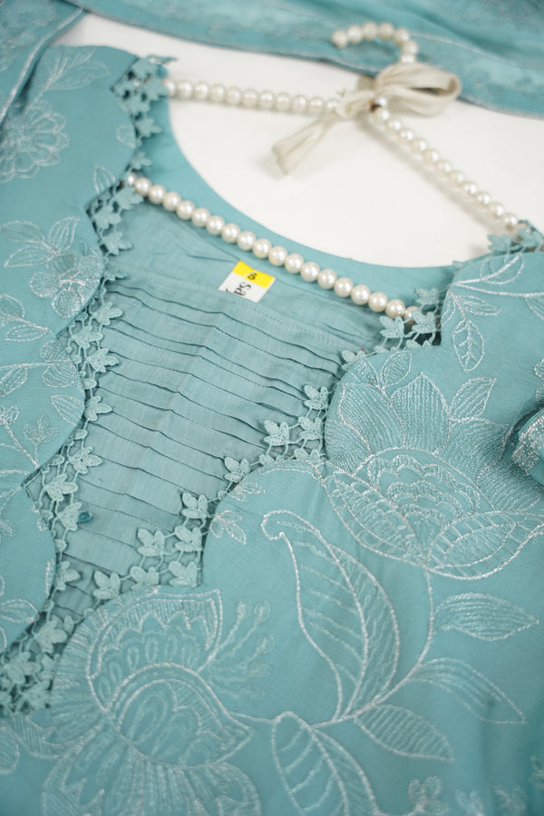 Husan e Jahan - Luxury Chiffon Outfit with Chiffon Dupatta - Ready to Wear - V2 - Eid25 - 08 - HEJFeroziV208