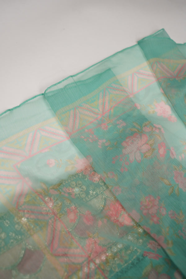 Bin Saeed Originals - Lawn Outfit with Chiffon Dupatta - Ready to wear PD076