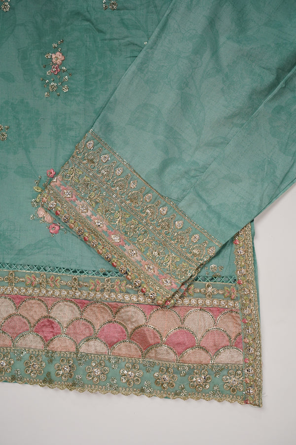 Bin Saeed Originals - Lawn Outfit with Chiffon Dupatta - Ready to wear PD076