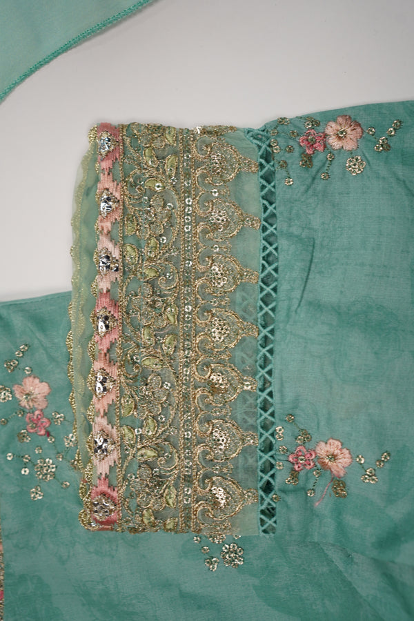 Bin Saeed Originals - Lawn Outfit with Chiffon Dupatta - Ready to wear PD076