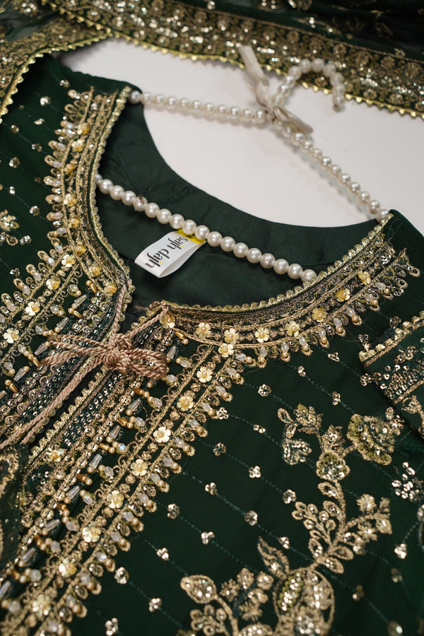 Husan e Jahan - Luxury Festive Collection with Crushed Sharara - Ready to Wear - HEJ-V4-D8