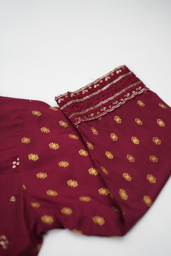 پیاری بیٹی - Kids Festive Collection Outfit with Trouser and Dupatta - Ready to Wear