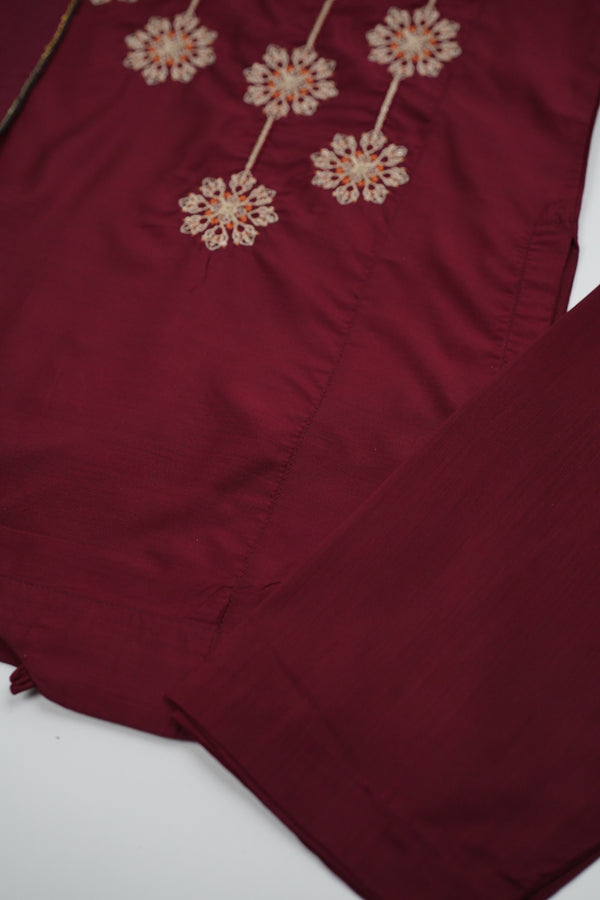 پیاری بیٹی - Kids Festive Collection Outfit with Trouser and Dupatta - Ready to Wear