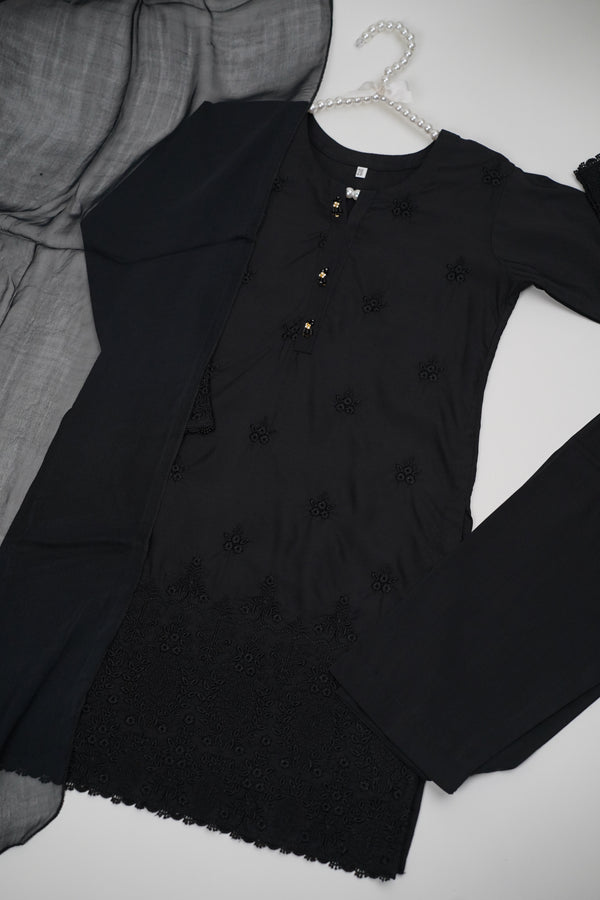 پیاری بیٹی - Kids Festive Collection Outfit with Trouser and Dupatta - Ready to Wear