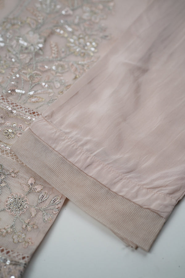 Tehwar - Soft Khaddi Net Outfit with Khaddi Dupatta - Ready to Wear