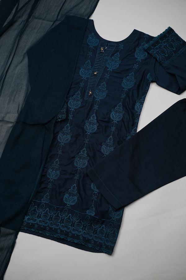 پیاری بیٹی - Kids Festive Collection Outfit with Trouser and Dupatta - Ready to Wear 03