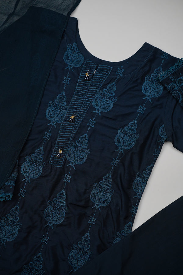 پیاری بیٹی - Kids Festive Collection Outfit with Trouser and Dupatta - Ready to Wear 03
