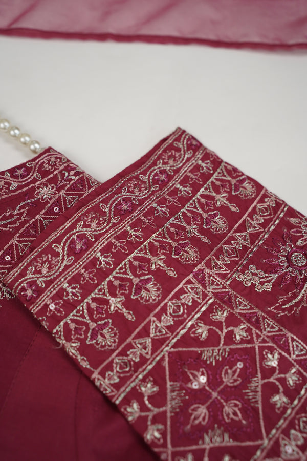 Rozi - Viral Farshi Shalwar Outfit - Ready to Wear - NO Dupatta