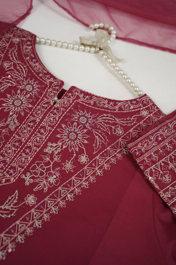 Rozi - Viral Farshi Shalwar Outfit - Ready to Wear - NO Dupatta