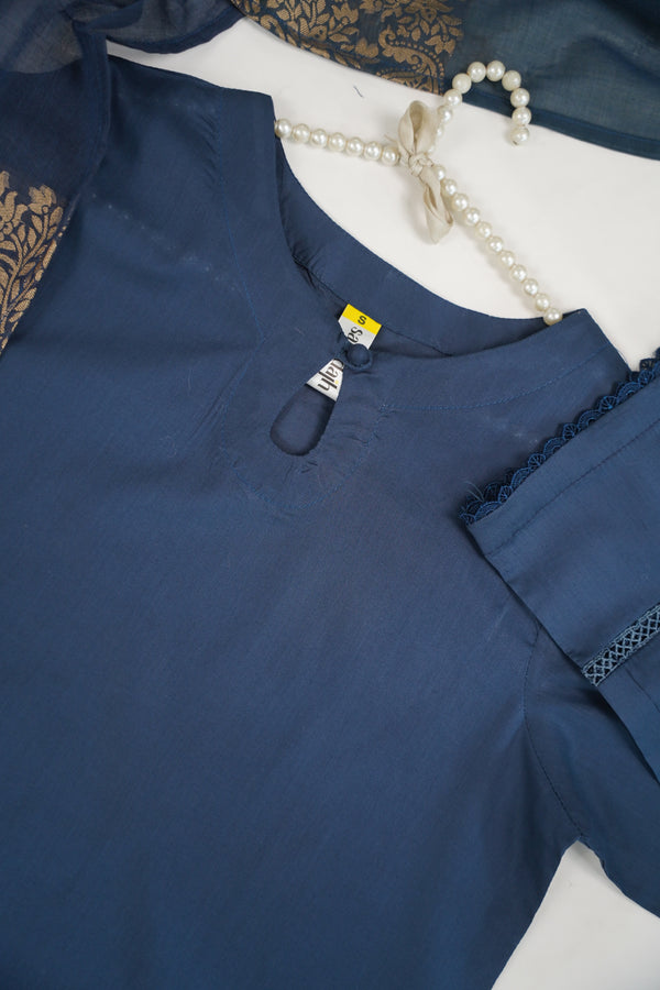 Rozi - Luxury Cotton Lawn Outfit With Multani Dupatta - Ready to Wear