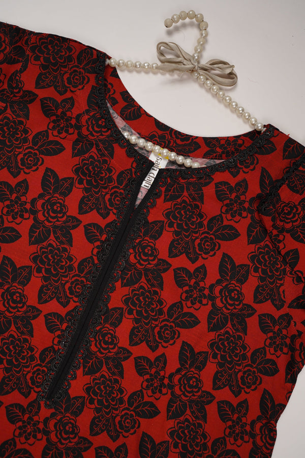 Rozi - Printed Viscose Outfit  - Ready to Wear PD117