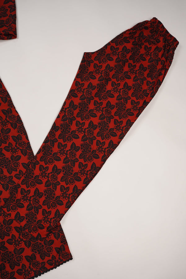Rozi - Printed Viscose Outfit  - Ready to Wear PD117
