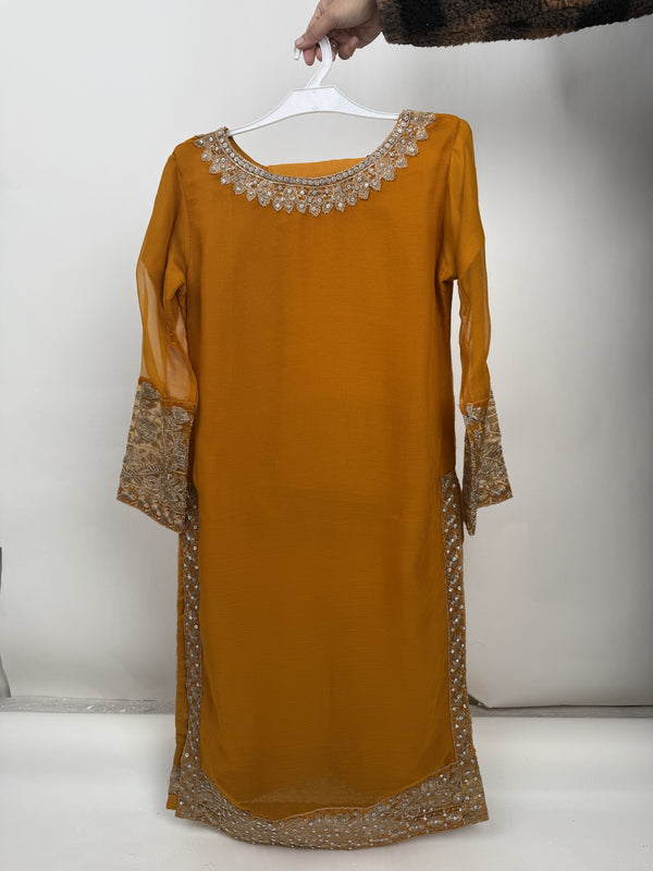 پیاری بیٹی - Kids Festive Collection Outfit with Trouser and Dupatta - Ready to Wear