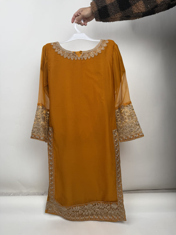 پیاری بیٹی - Kids Festive Collection Outfit with Trouser and Dupatta - Ready to Wear