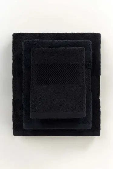Sajh Dajh Black Combed Towel Viscose