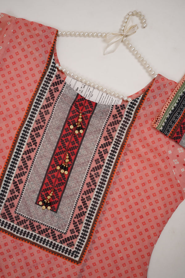 Sajh Dajh Budget Wear Kurti - Digital Printed Lawn Shirt
