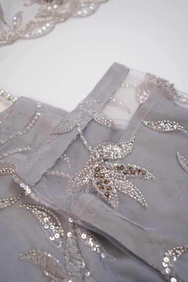Sajh Dajh Luxury Formals - Kat Dana Heavily Embroidered Net (Long Shirts) - Ready to Wear - V1 - D2