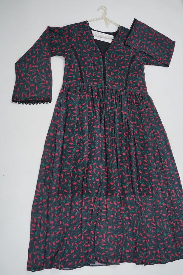 Sajh Dajh Lyra -  Printed Chiffon Maxi - Ready to Wear