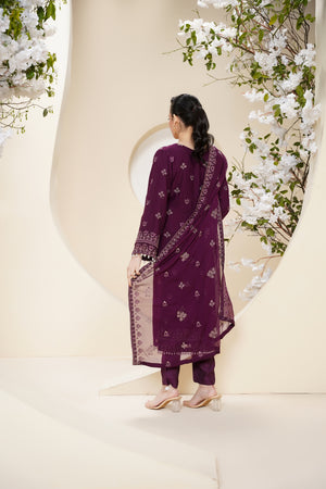 Husan e Jahan - Luxury Chiffon Outfit with Chiffon Dupatta - Ready to Wear - Eid25 - HEJ-V3-D1