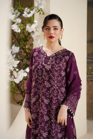 Husan e Jahan - Luxury Chiffon Outfit with Chiffon Dupatta - Ready to Wear - Eid25 - HEJ-V3-D1